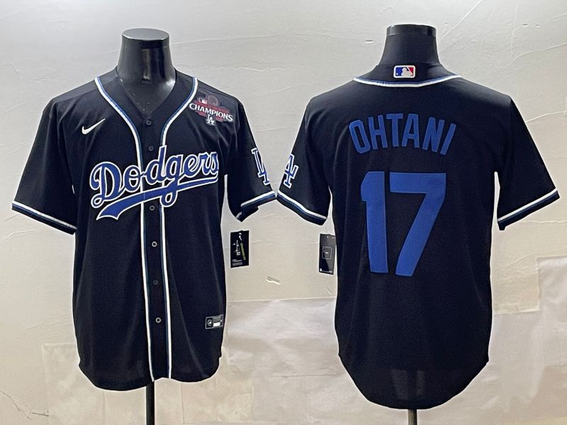 Men 2025 Los Angeles Dodgers #17 Ohtani Black Three generations Fashion Nike MLB Jersey style 18